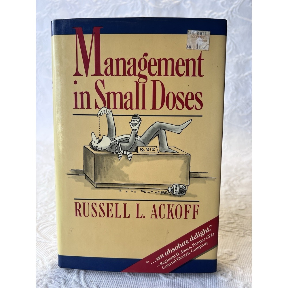 Vintage 80's Management in Small Doses by Russell L. Ackoff (1986, Hardcover)